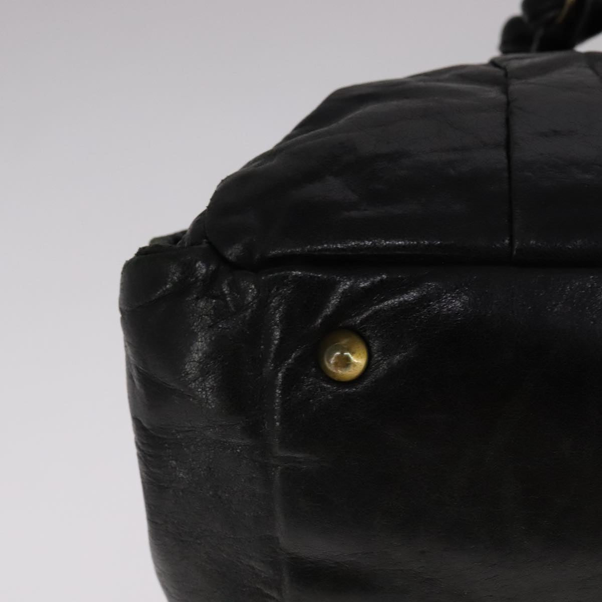 Chloe Eloise Hand Bag Leather Black Gold fm4268
