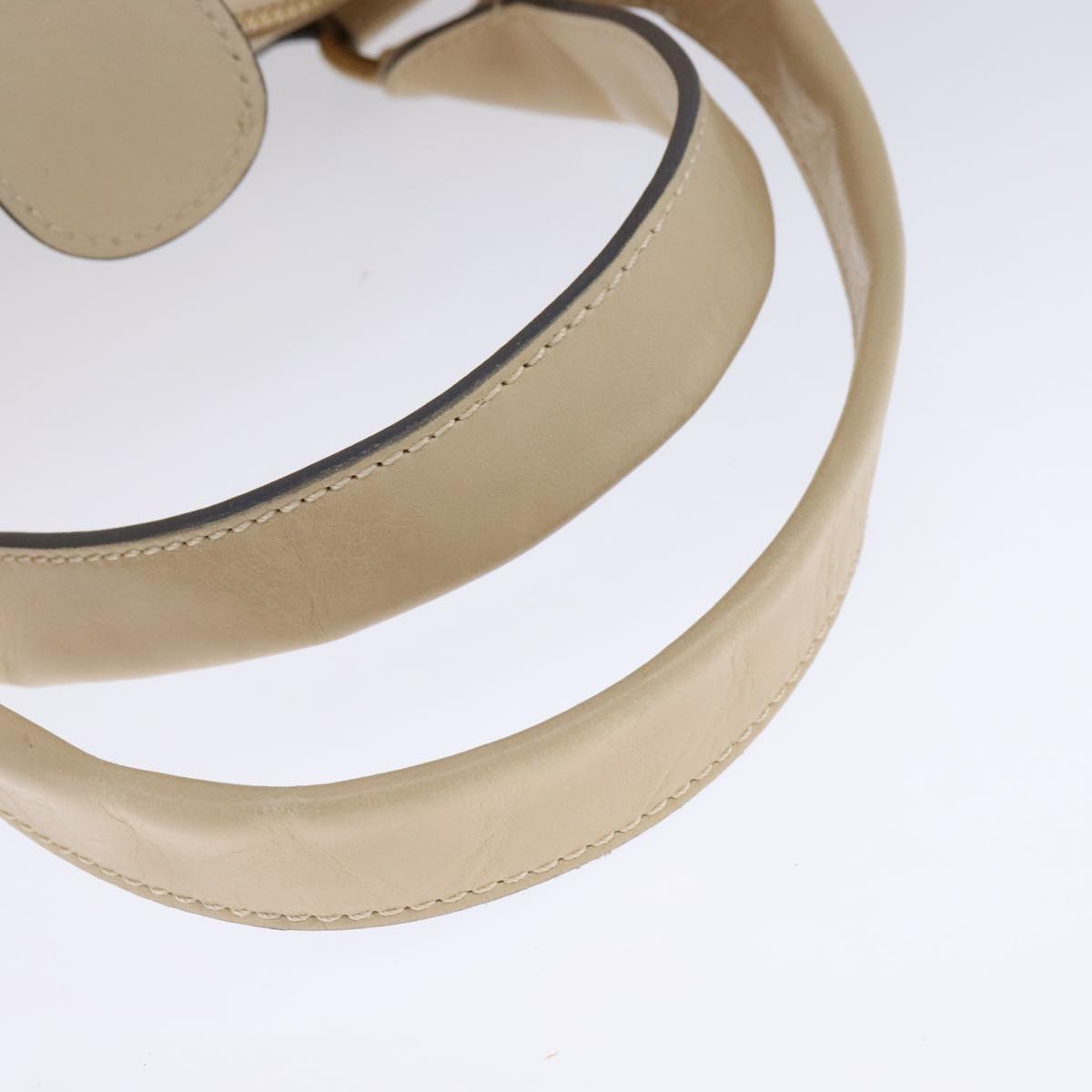 Chloe Hand Bag Leather Beige fm4270