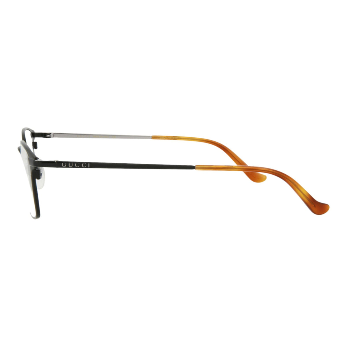 Gucci Mens Square/Rectangle Black Black Transparent Fashion Designer Eyewear