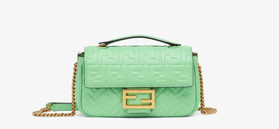 Fendi Baguette Chain Midi Nappa leather Bag
