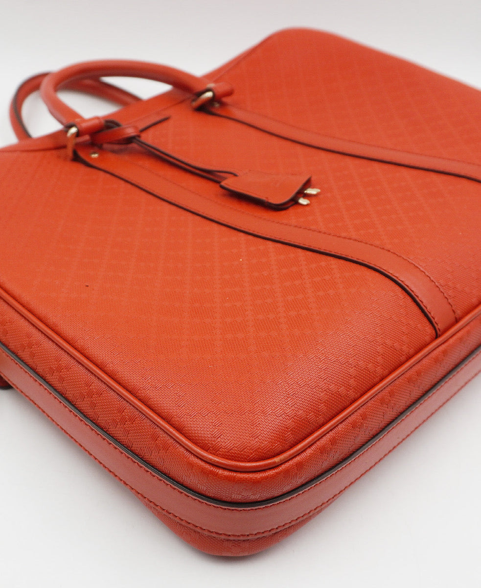 Diamante Briefcase Red
