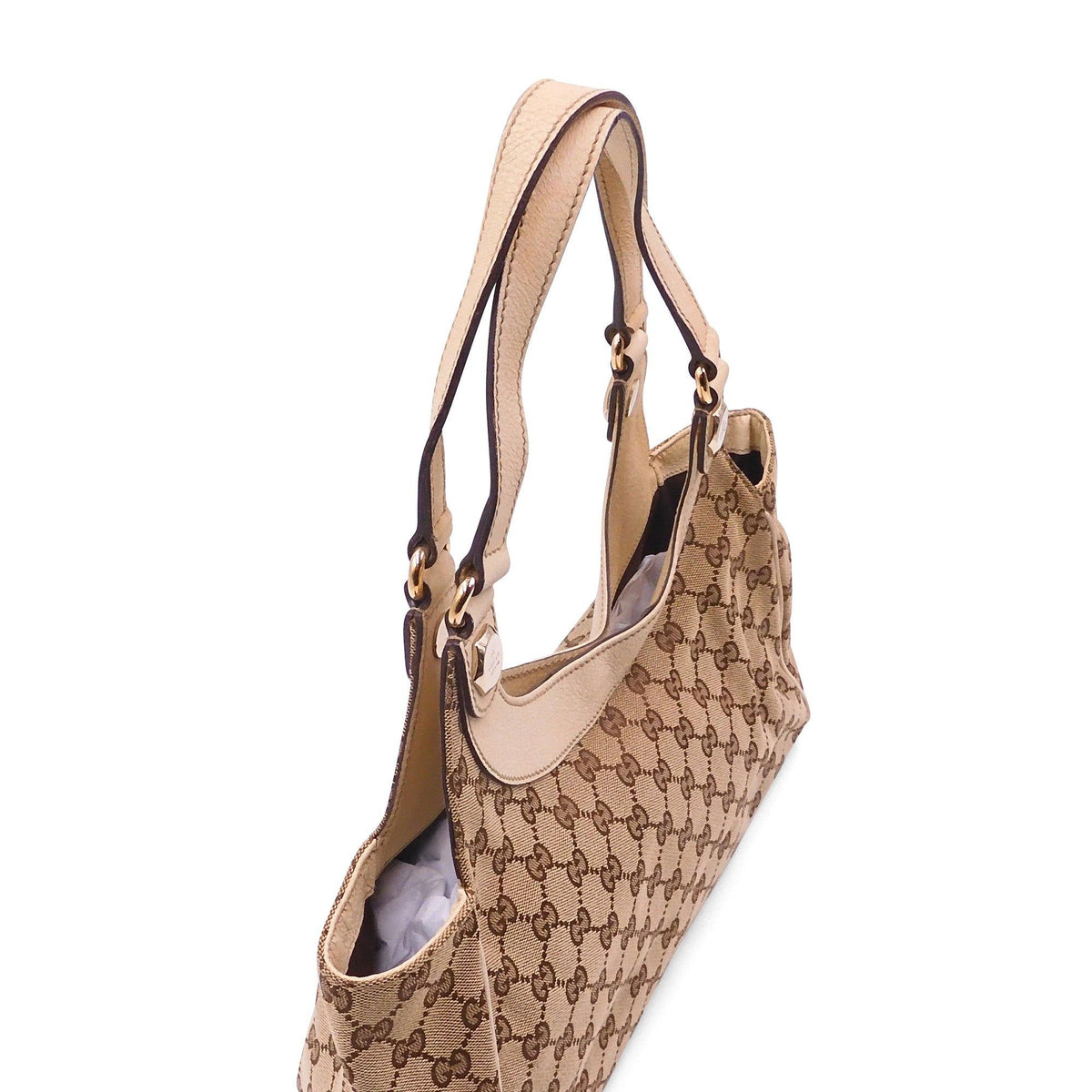 GG Canvas Charmy Shoulder Bag Brown