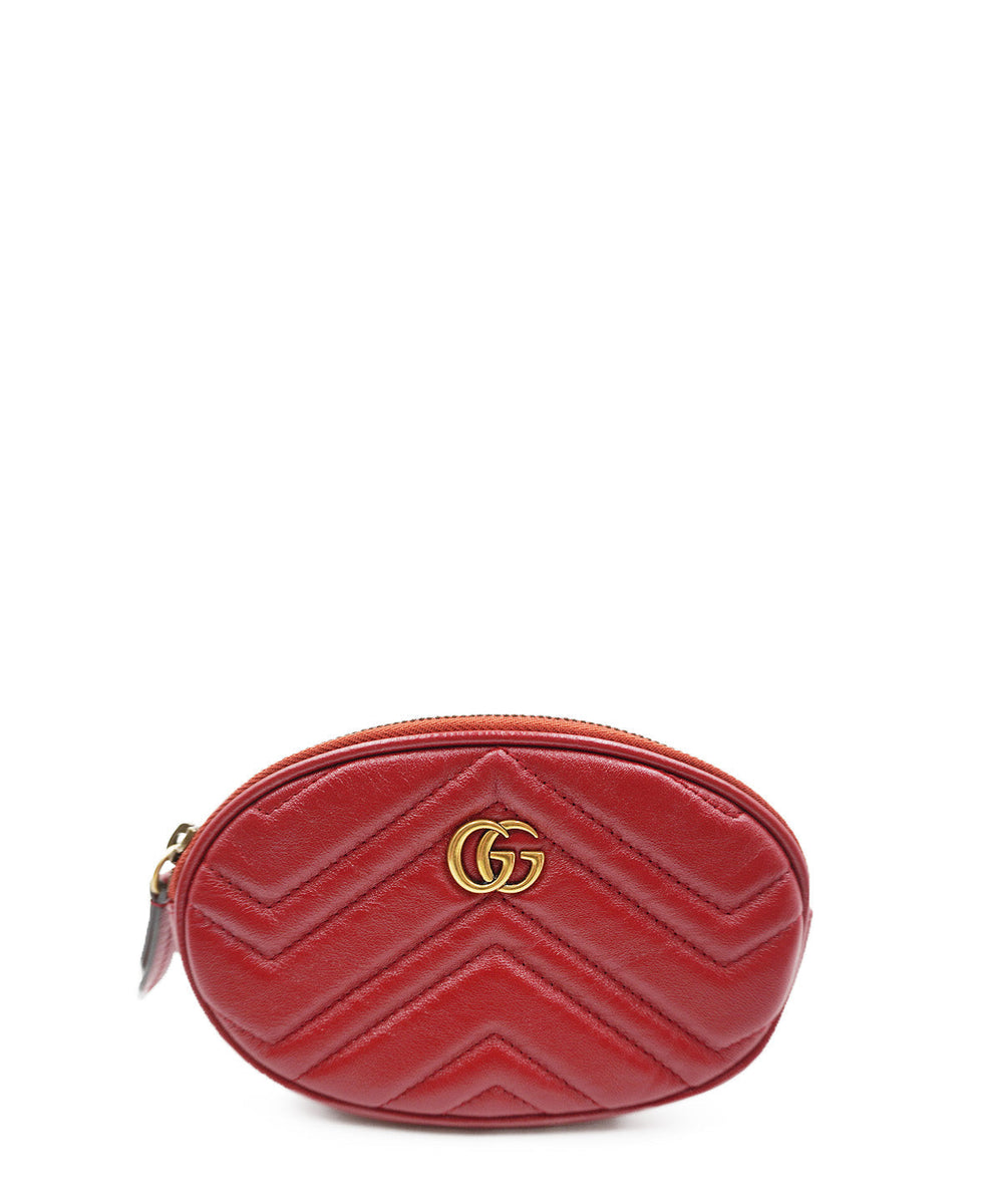 GG Marmont Matelassé 2.0 Multi Belt Bag Red