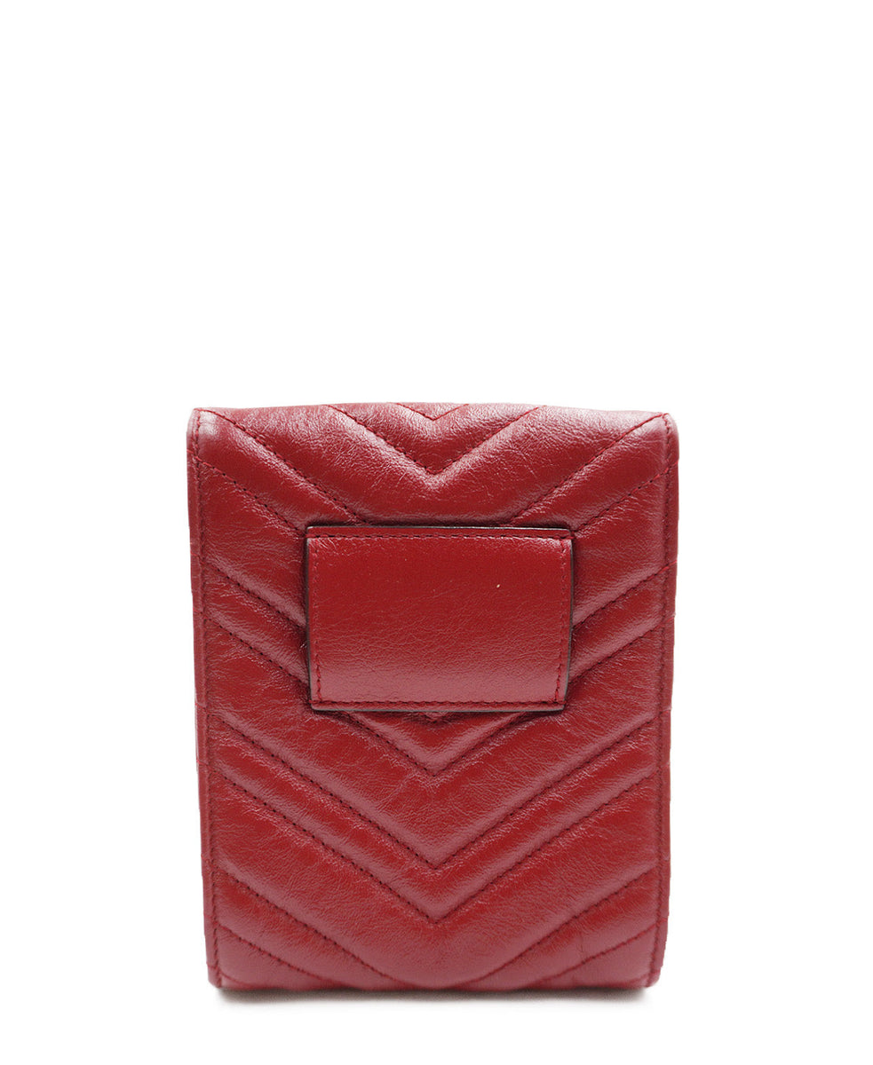 GG Marmont Matelassé 2.0 Multi Belt Bag Red