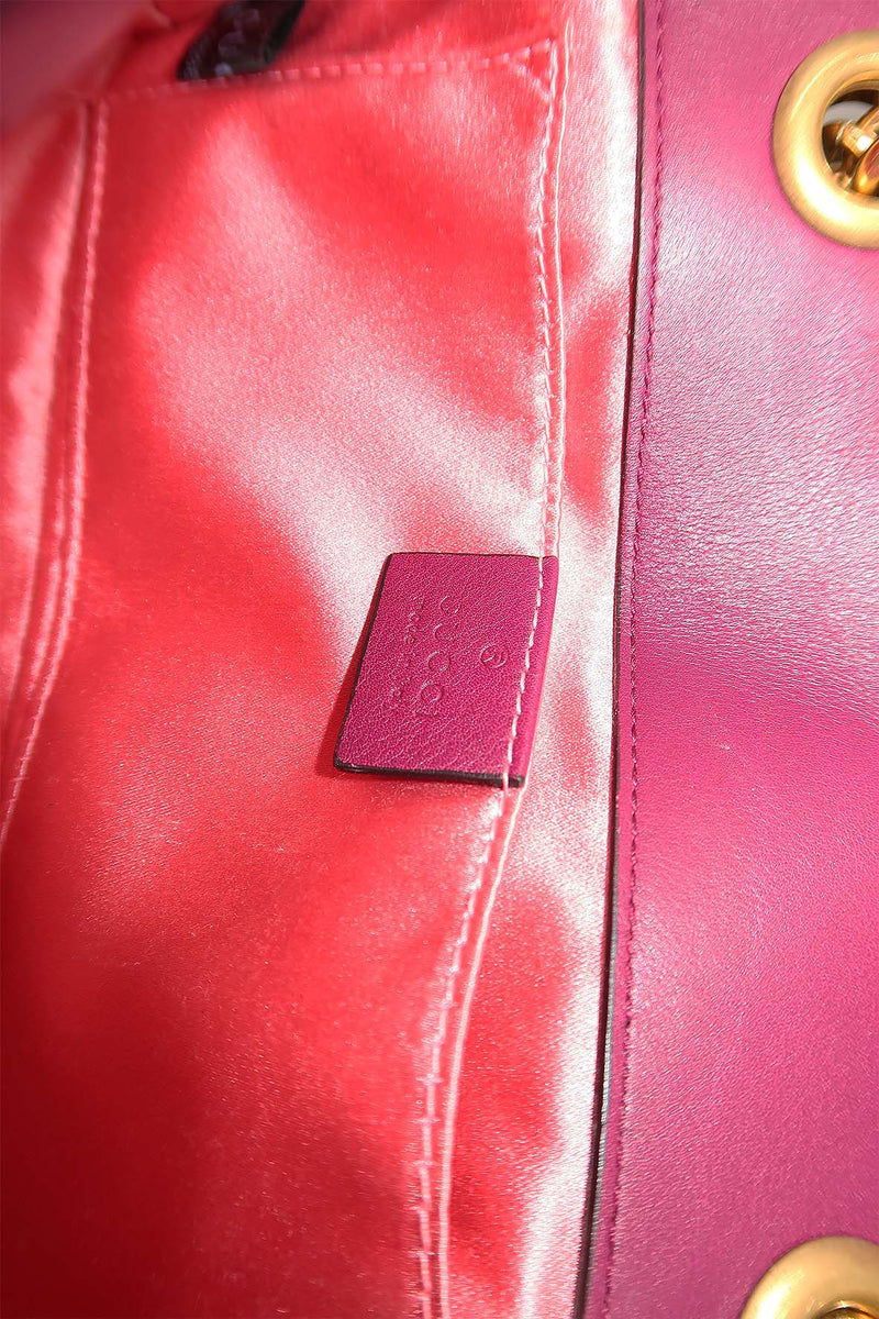 GG Marmont Mini Matelasse Shoulder Bag Velvet Purple