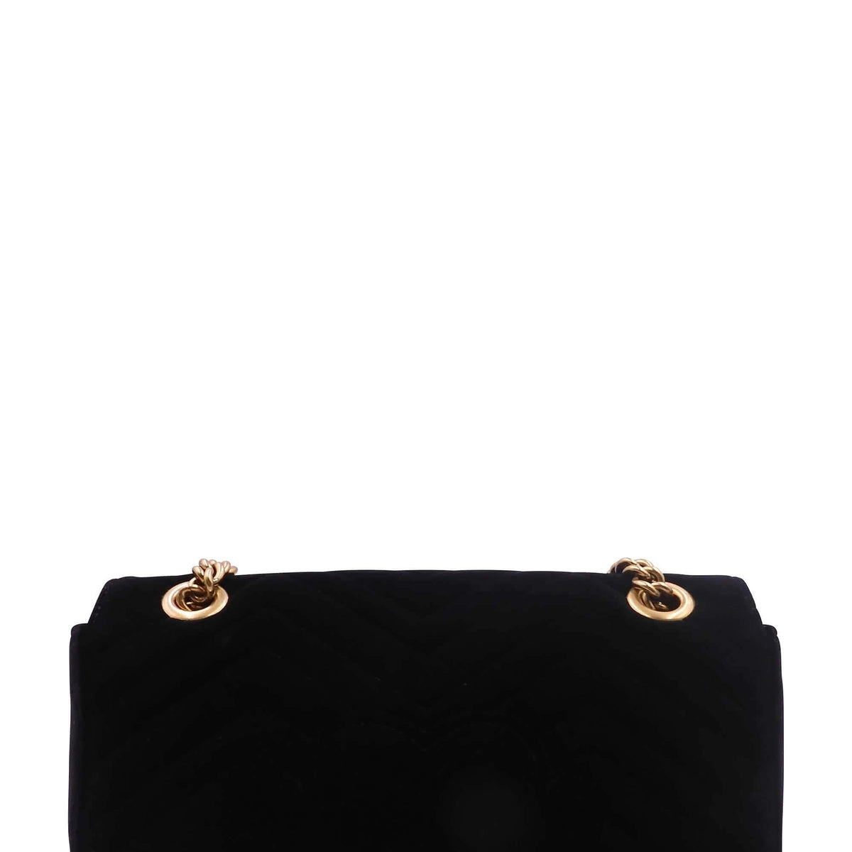 GG Marmont Small Matelasse Shoulder Bag Velvet Black