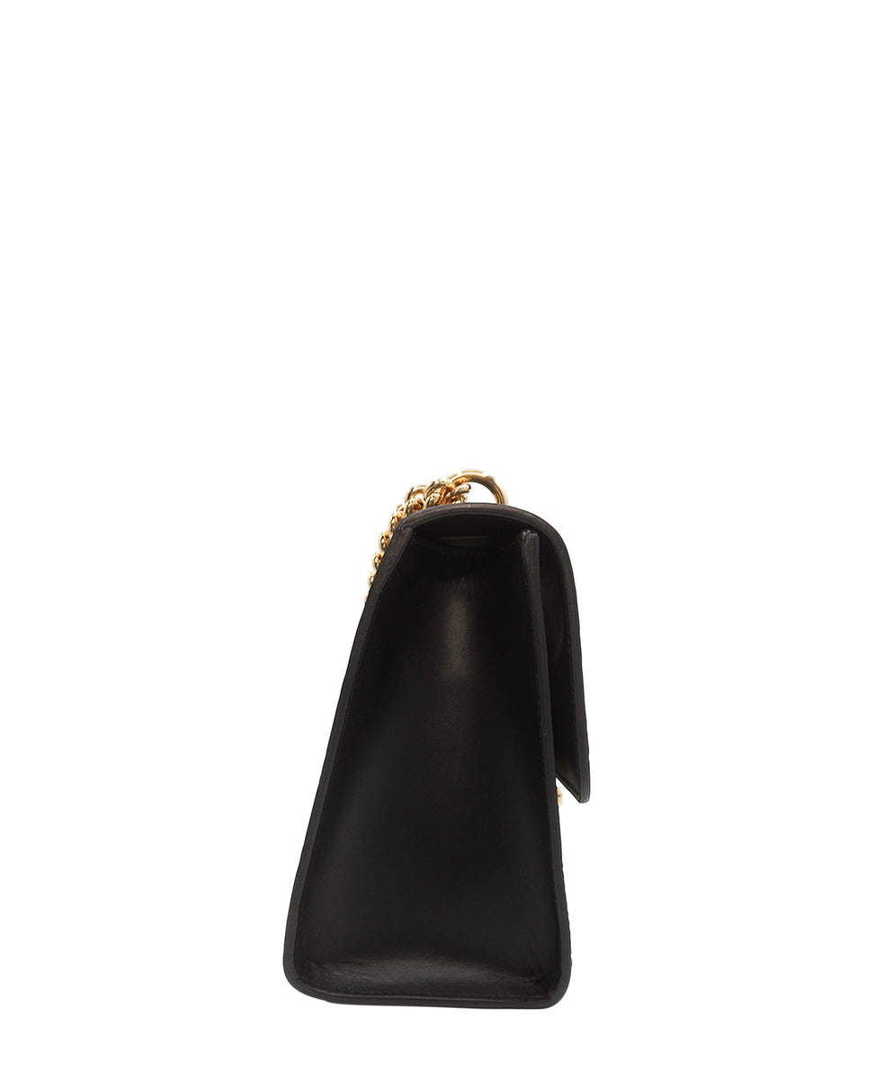 GG Signature Padlock Shoulder Bag Black
