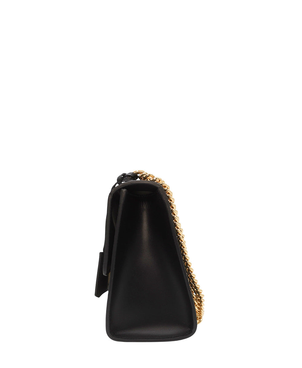 GG Signature Padlock Shoulder Bag Black