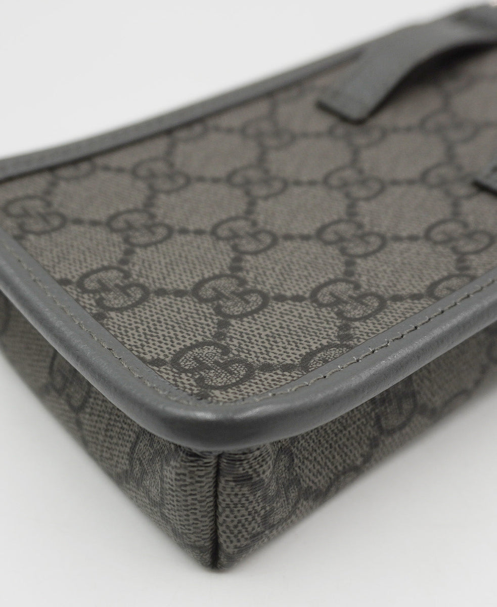 GG Supreme Ophidia Phone Crossbody Grey