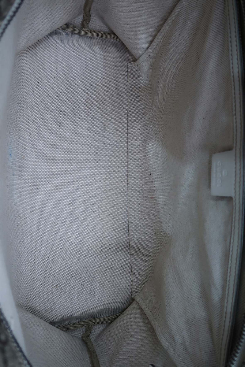 GG Supreme Tote Brown, White