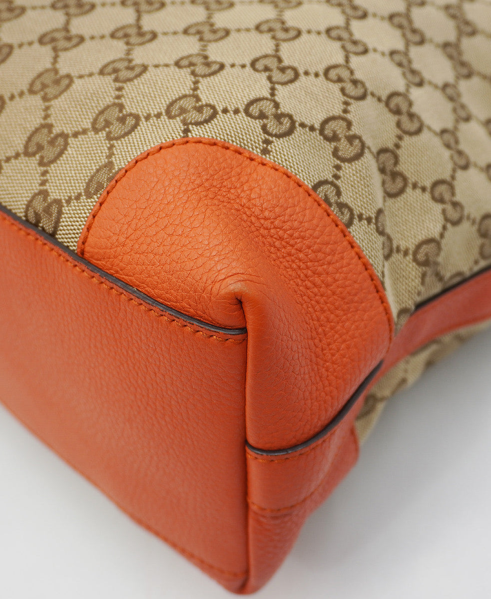 GG Canvas Creole Hobo Orange, Multicolor