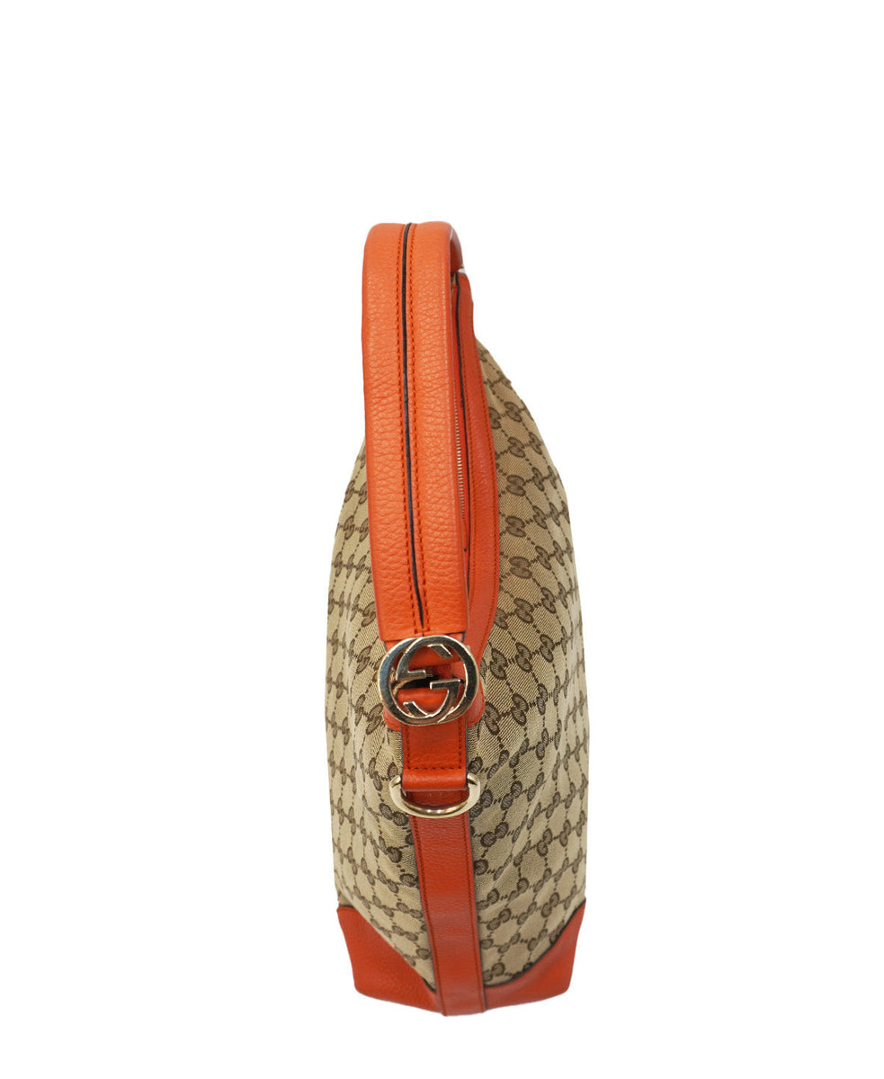 GG Canvas Creole Hobo Orange, Multicolor