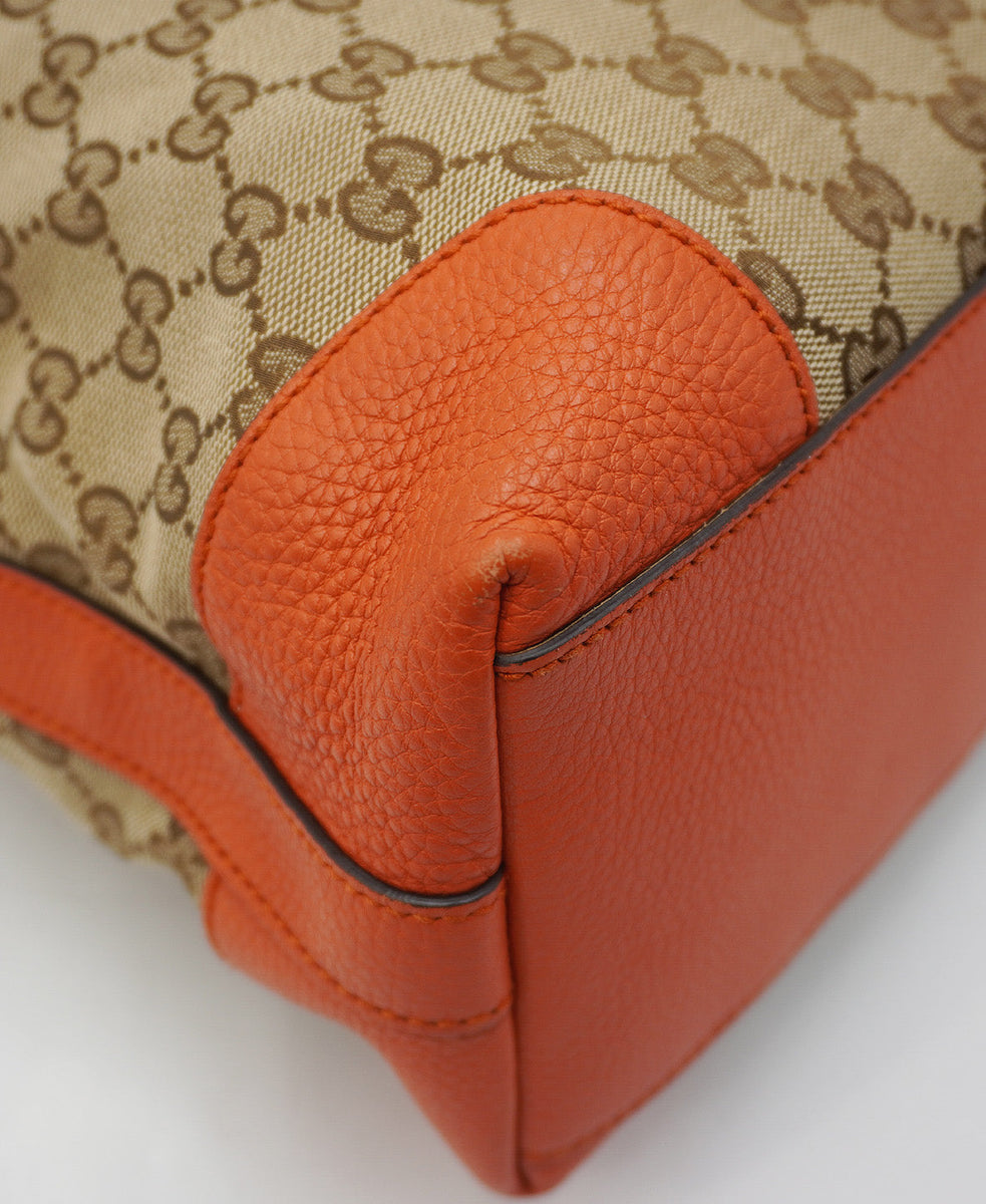 GG Canvas Creole Hobo Orange, Multicolor