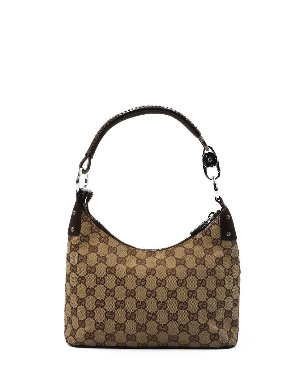 GG Canvas Hobo Brown