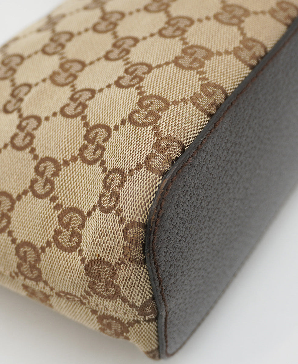 GG Canvas Hobo Brown