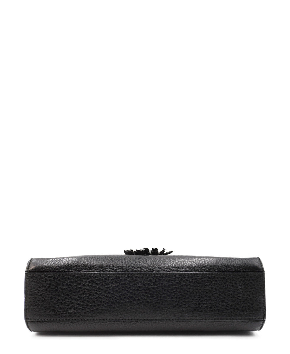 Guccissima Leather Emily Chain Shoulder Black