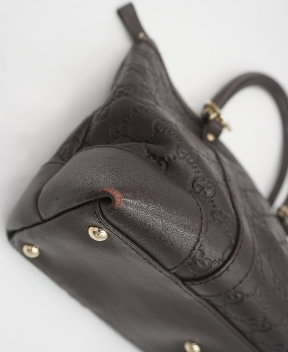 Guccissima Leather Tote Bag Black