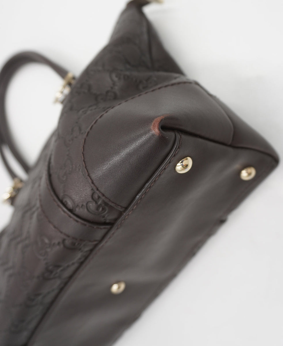 Guccissima Leather Tote Bag Black