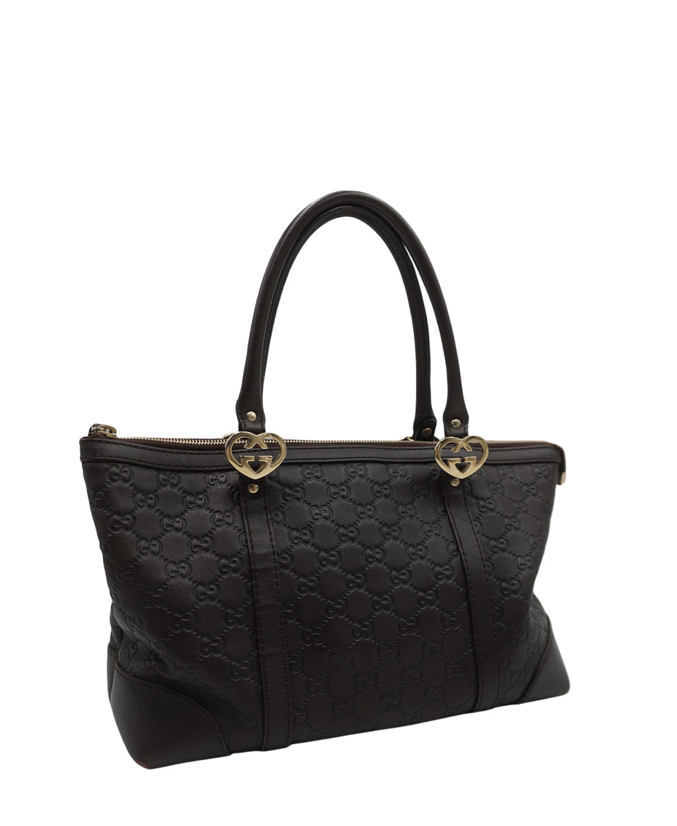 Guccissima Leather Tote Bag Black