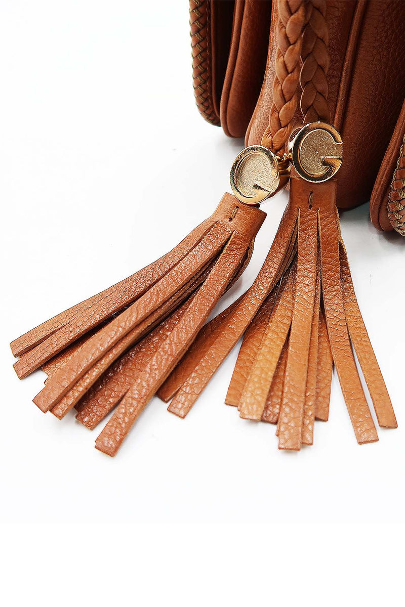 Medium GG Canvas Marrakech Messenger Bag Brown