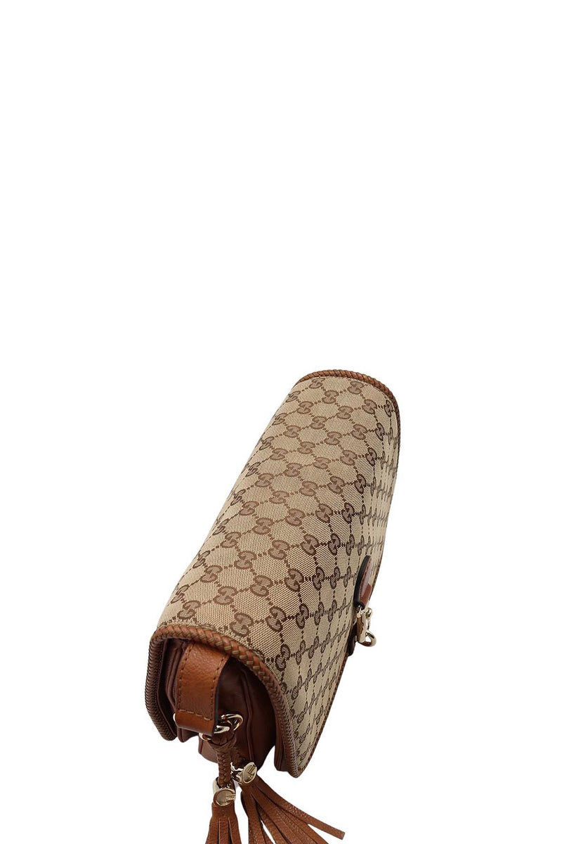 Medium GG Canvas Marrakech Messenger Bag Brown