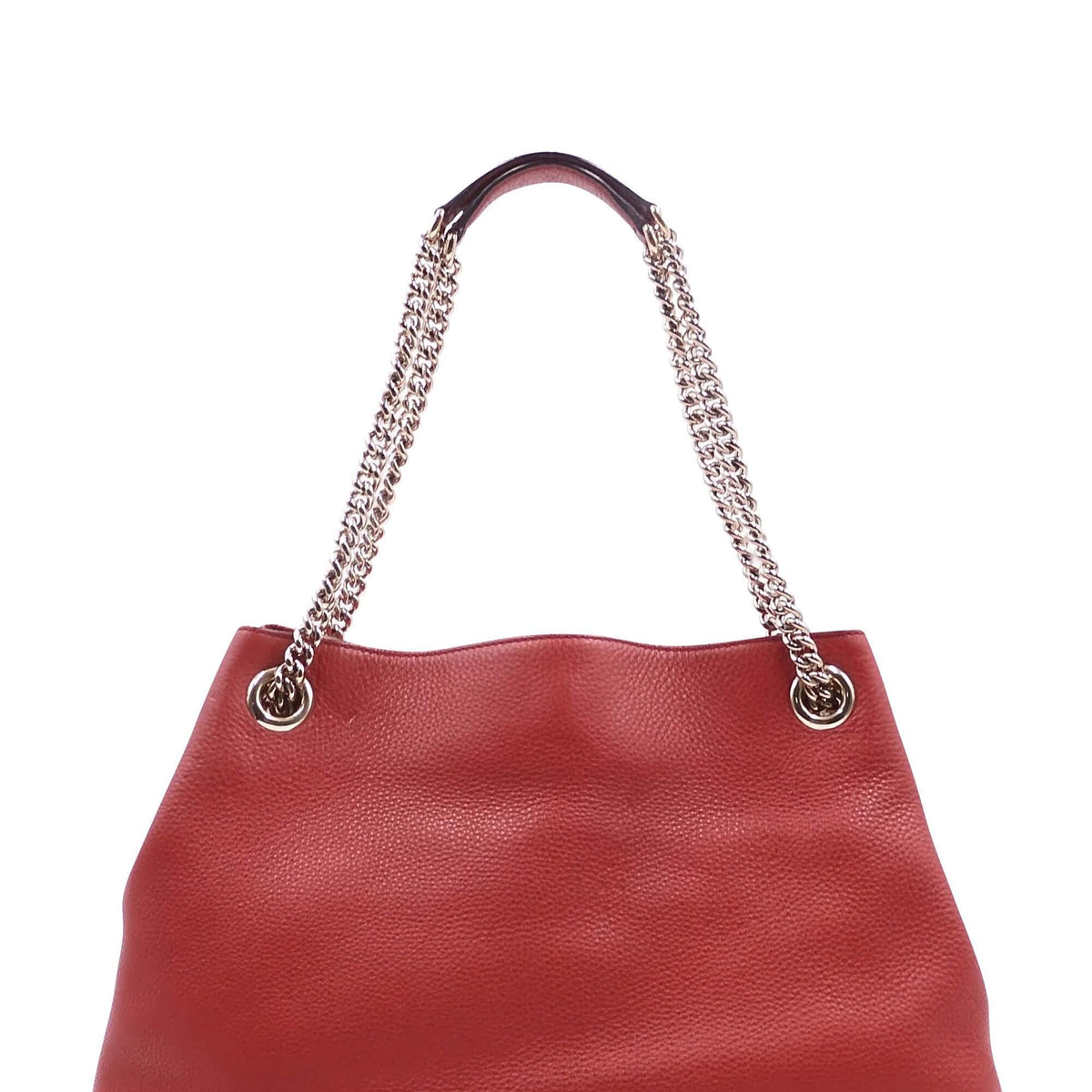 Medium Soho Chain Shoulder Bag Crimson Pink