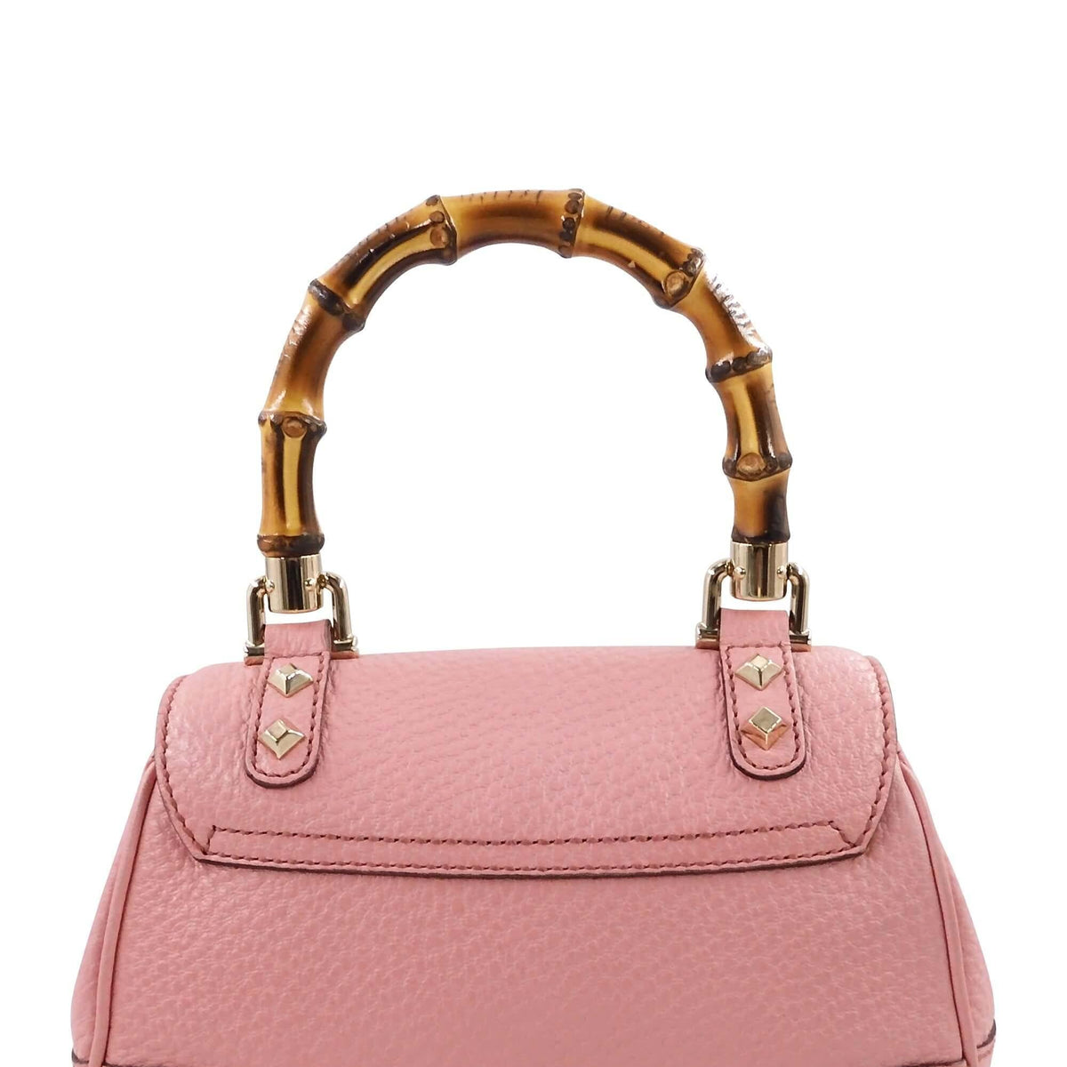 Mini Bamboo Top Handle Pink