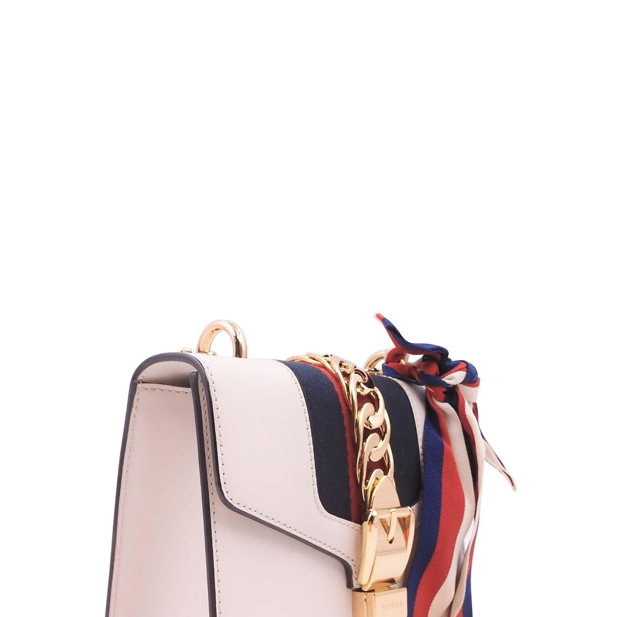 Mini Sylvie Chain Bag White