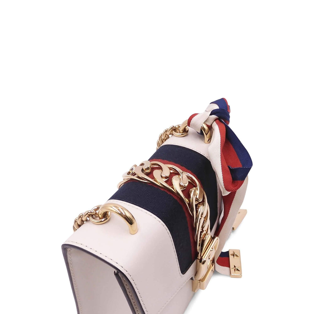 Mini Sylvie Chain Bag White
