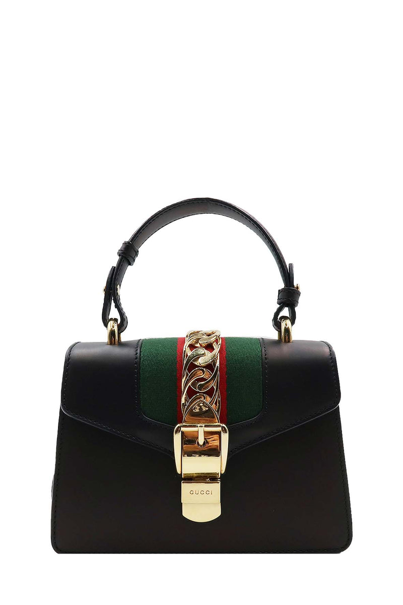 Mini Sylvie Top Handle Bag Black