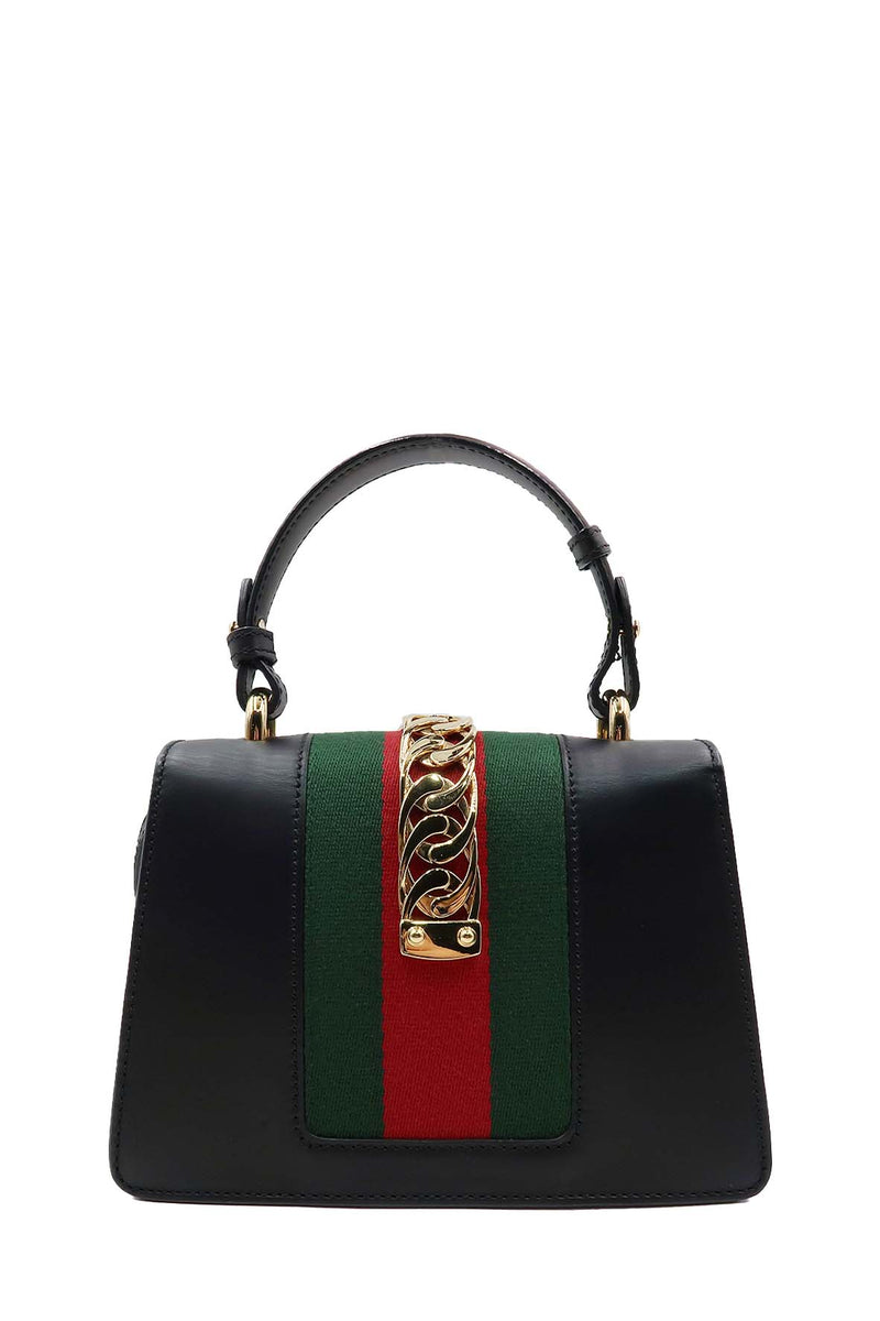 Mini Sylvie Top Handle Bag Black