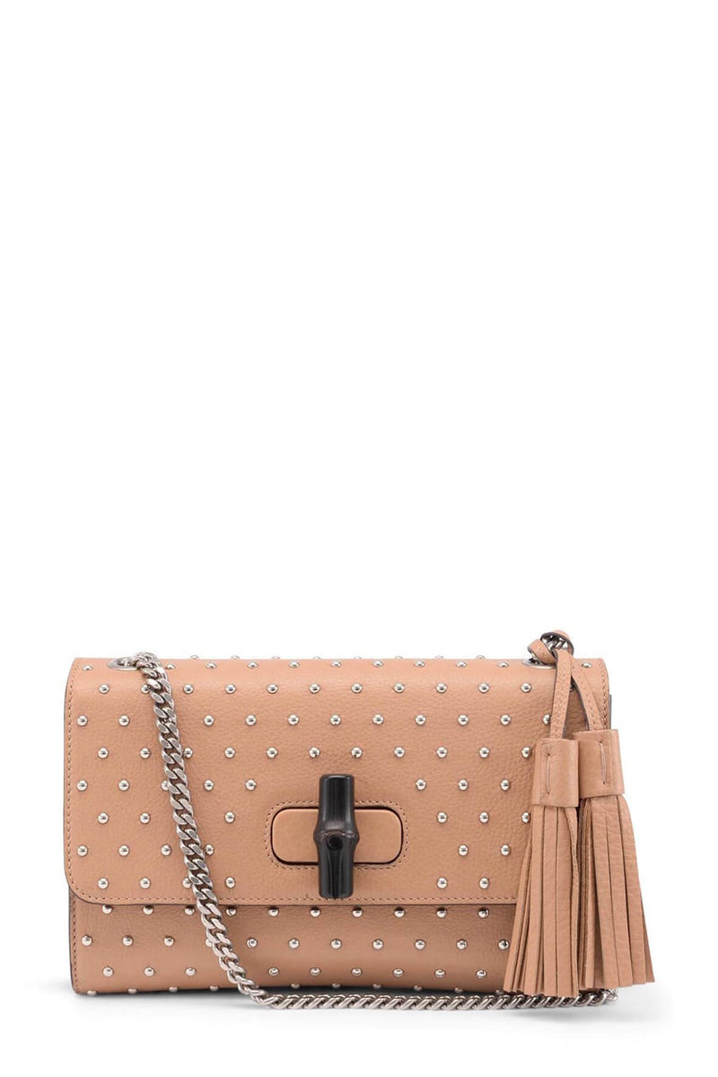 Miss Bamboo Studded Shoulder Bag