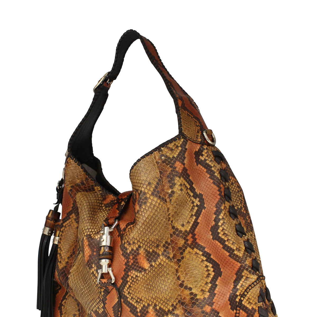 Python Large Jackie Hobo Orange