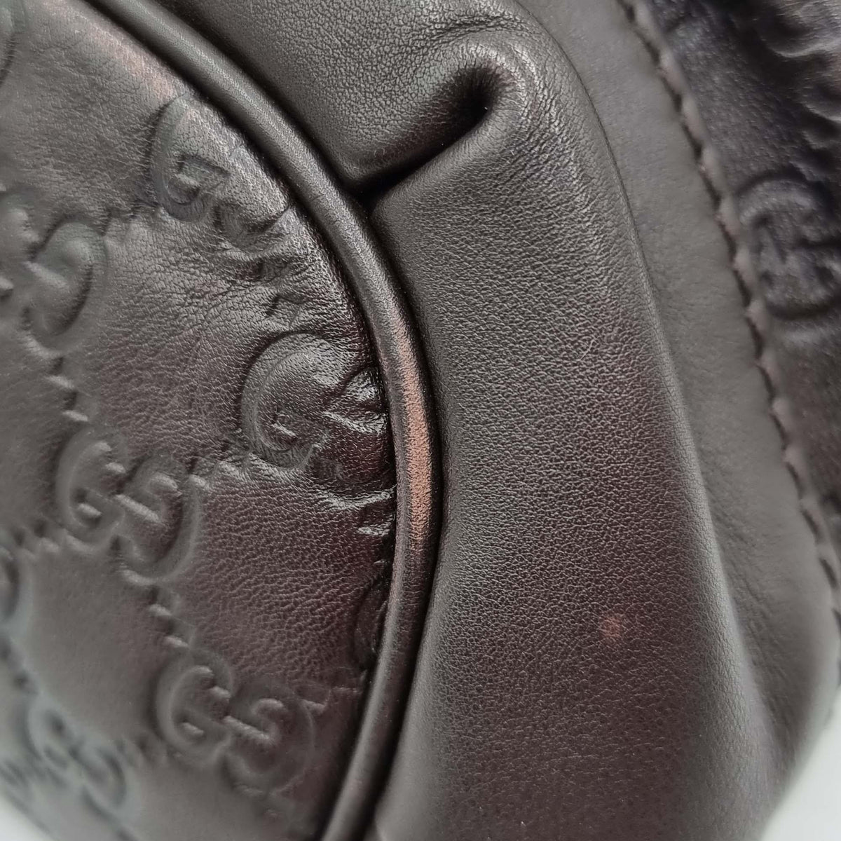Signature Sukey Top Handle Bag Dark Brown