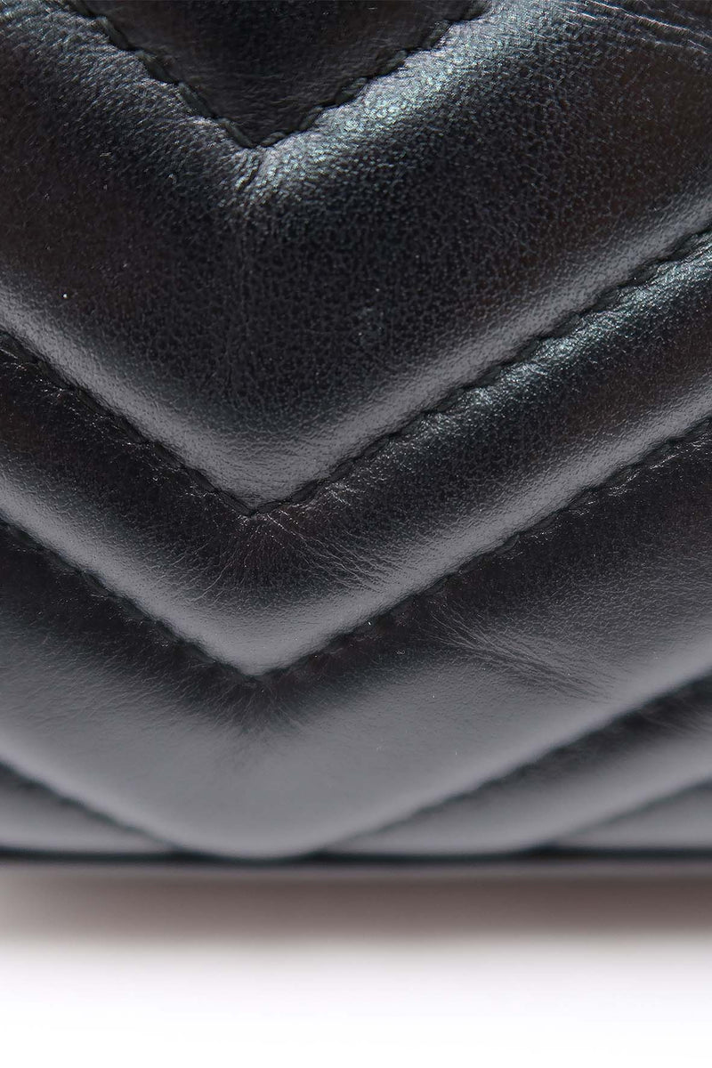 Small GG Marmont Matelasse Shoulder Bag Black