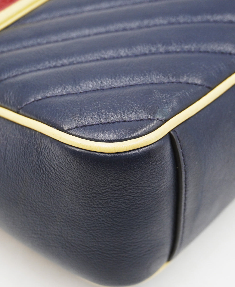 Small GG Marmont Matelassé Torchon Shoulder Bag Multicolor