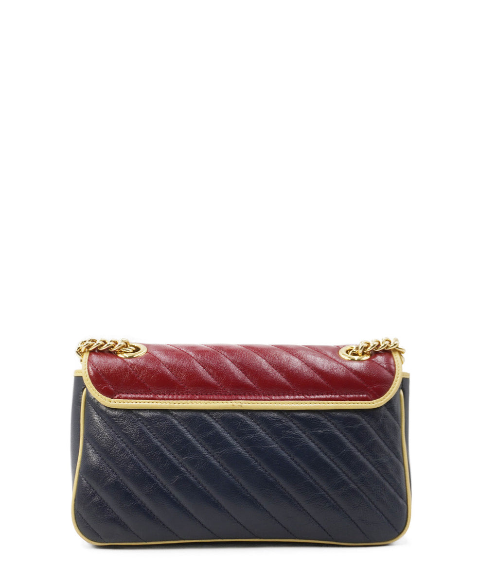 Small GG Marmont Matelassé Torchon Shoulder Bag Multicolor