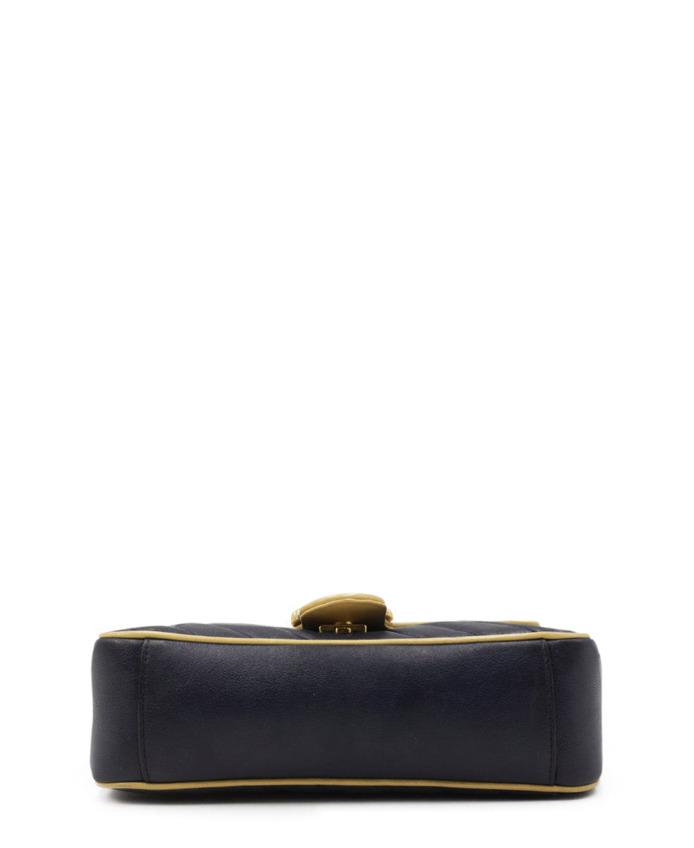 Small GG Marmont Matelassé Torchon Shoulder Bag Multicolor