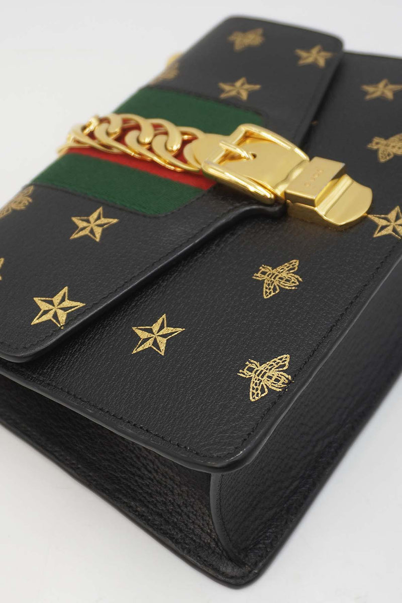 Small Sylvie Bee Star Bag Black