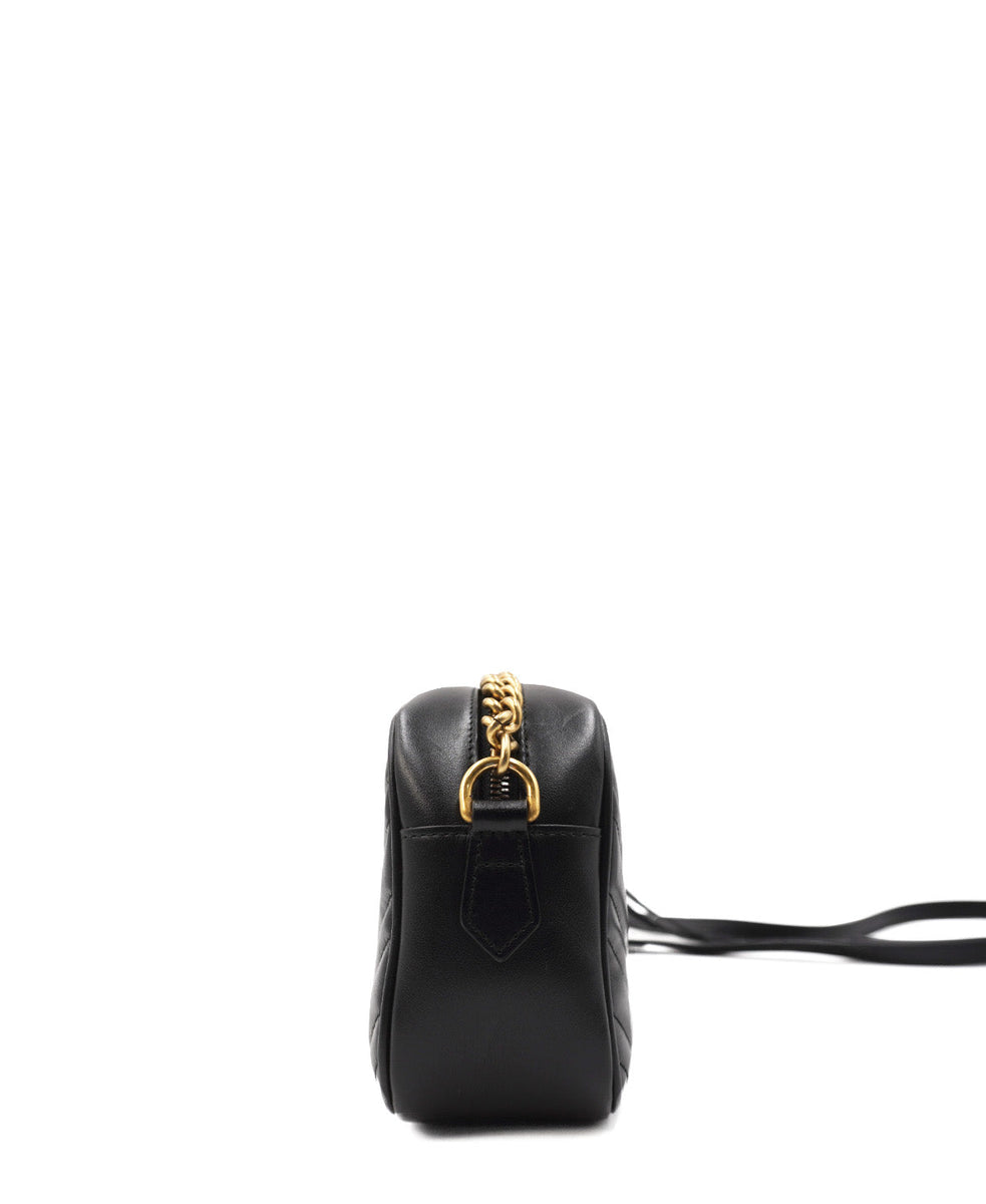 Small Marmont Matelasse Camera Bag Black