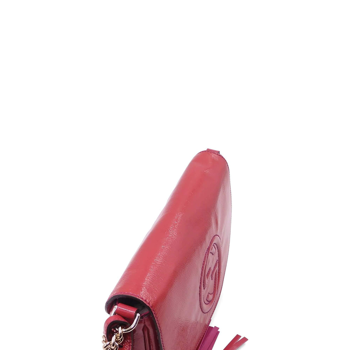 Soho Interlocking GG Flap Shoulder Bag Red