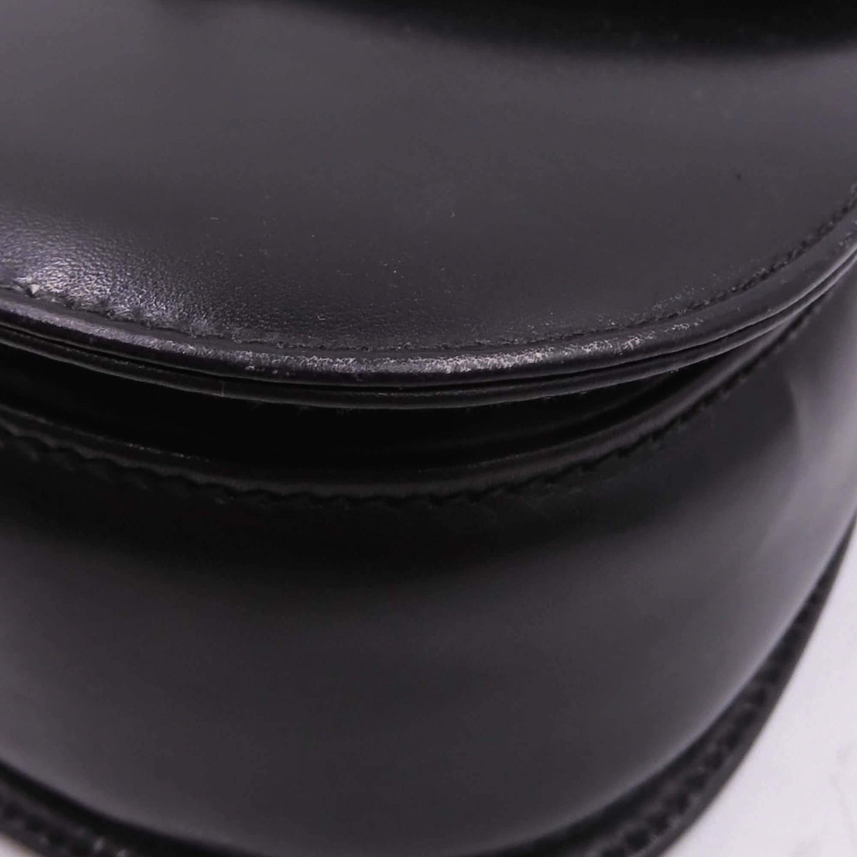 Vintage Bamboo Top Handle Bag Black