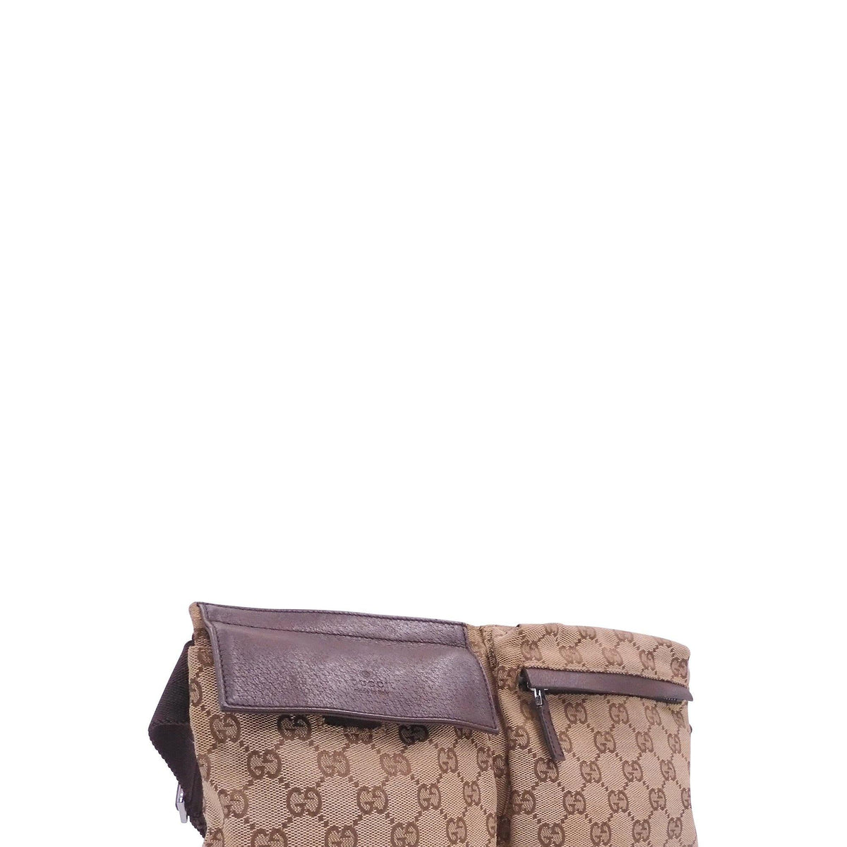 Vintage GG Supreme Belt Bag Brown