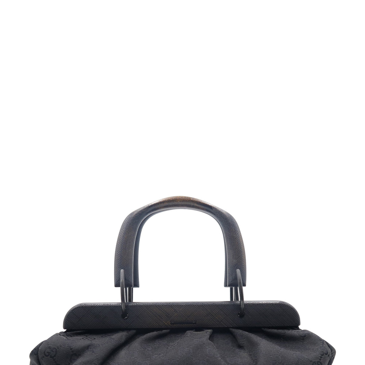 Vintage Top Handle Frame Bag Black