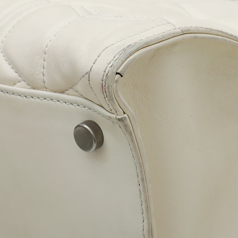 Gucci White Quilted Dionysus Large Tote Bag