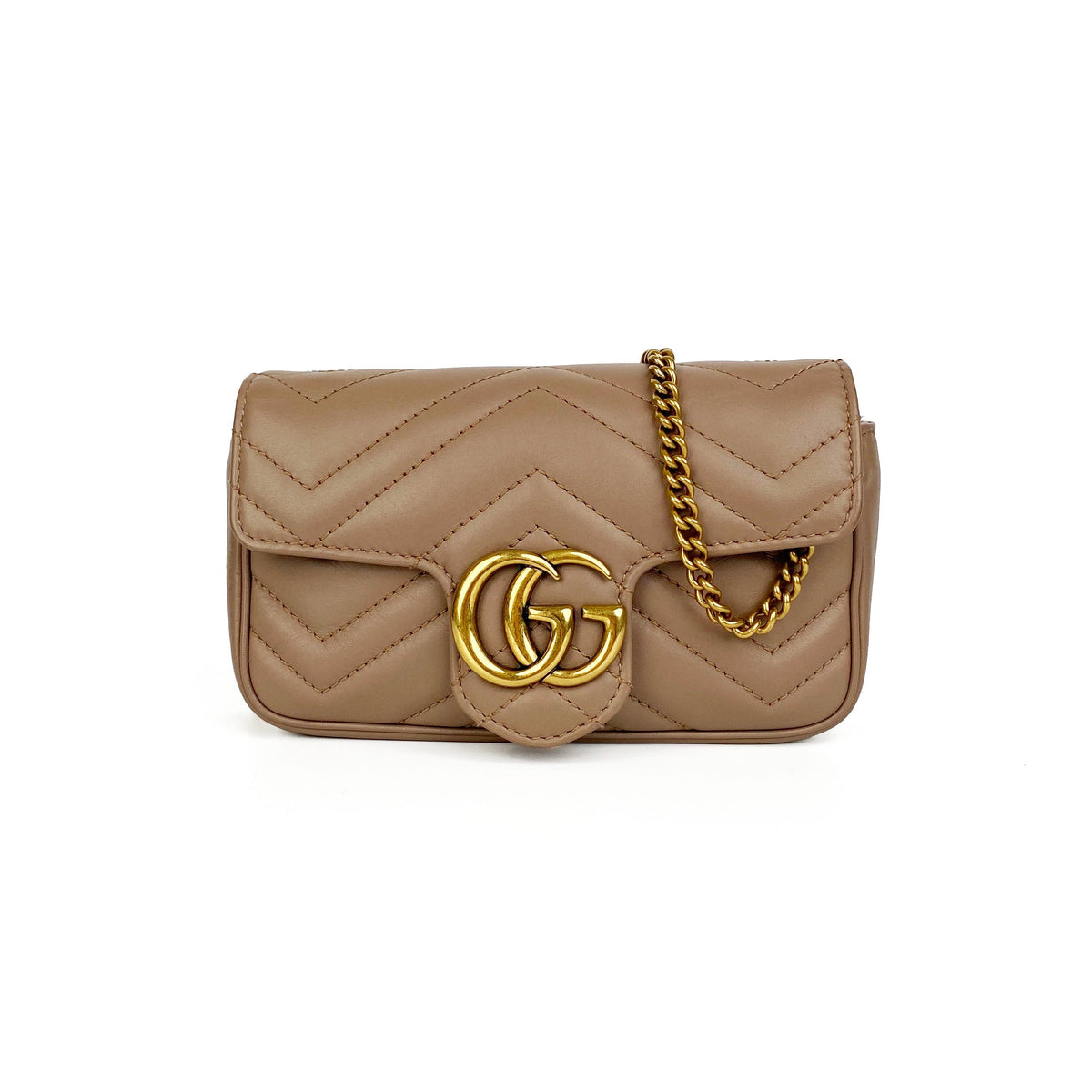 Gucci Dusty Pink Super Mini Marmont Bag