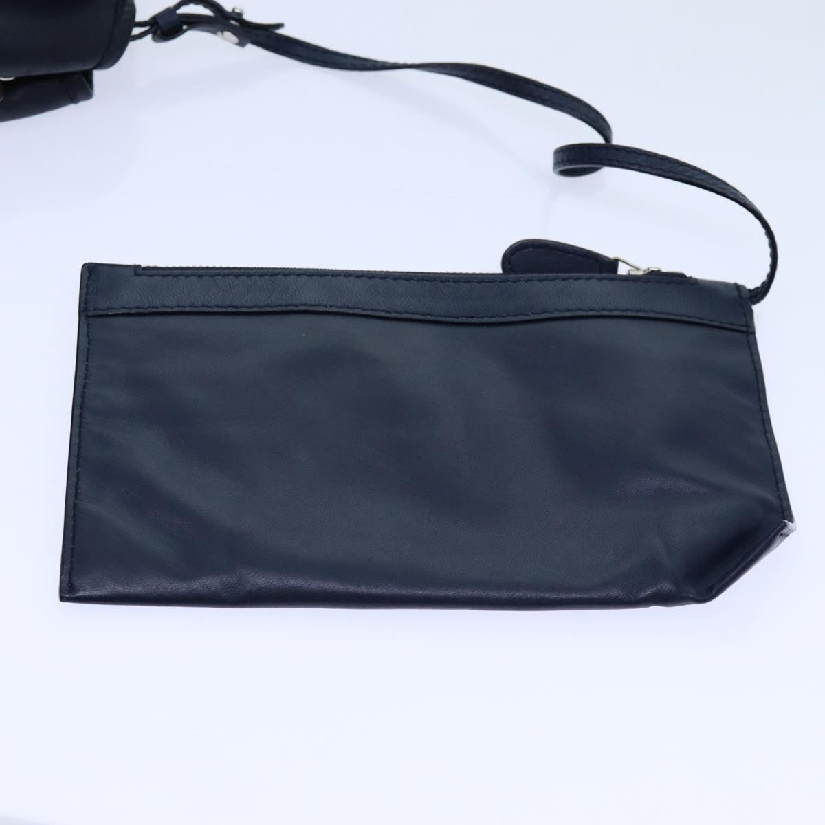 balenciaga Cabas Hand Bag Leather Navy Auth hk1228