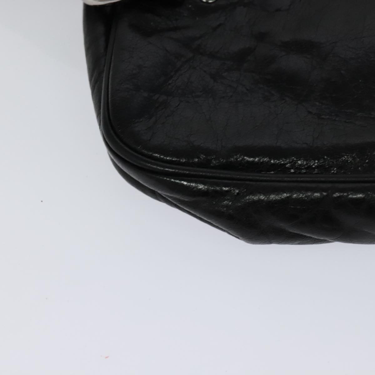 Chloe Paddington Body Bag Leather Black Silver hk2099