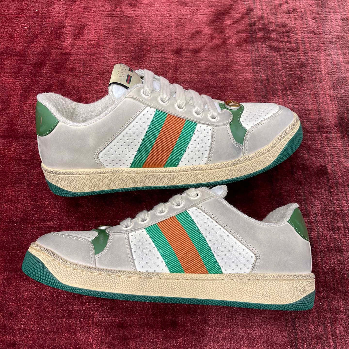 GG SCREENER LEATHER SNEAKERS
