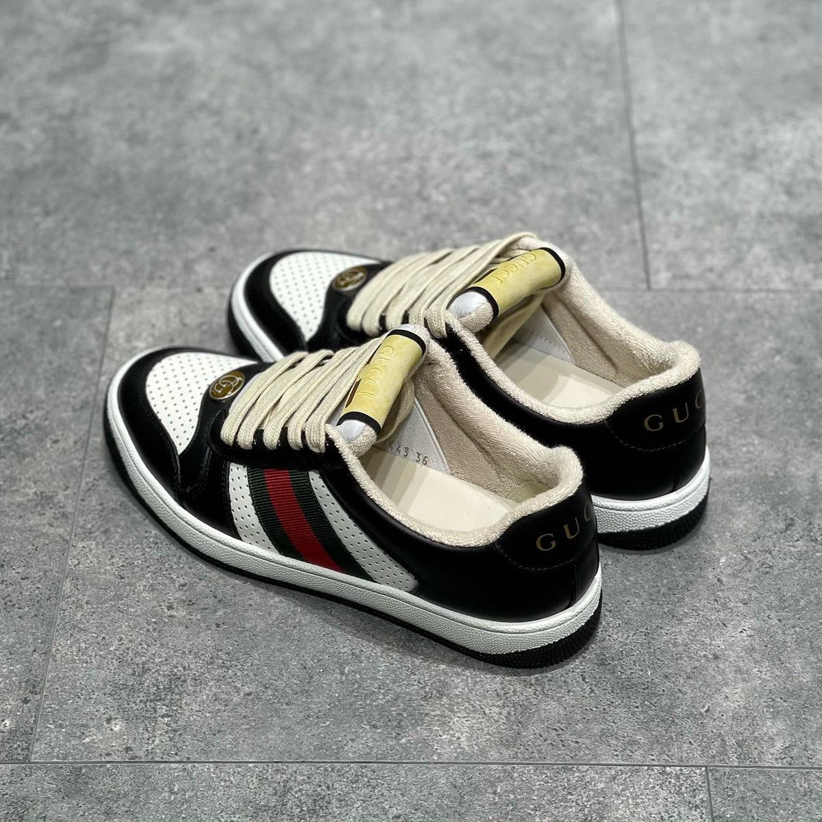 GG SCREENER LEATHER SNEAKERS